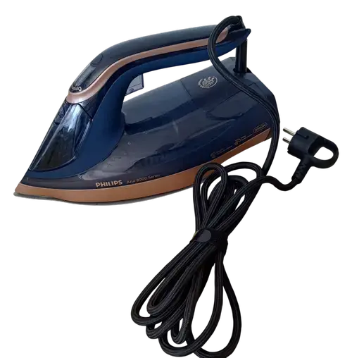 Fier de calcat Philips DST8050/20, 3000 W, Opritor de picurare, Capacitate rezervor de apa 350 ml, Abur 85 g/min (Albastru/Auriu)