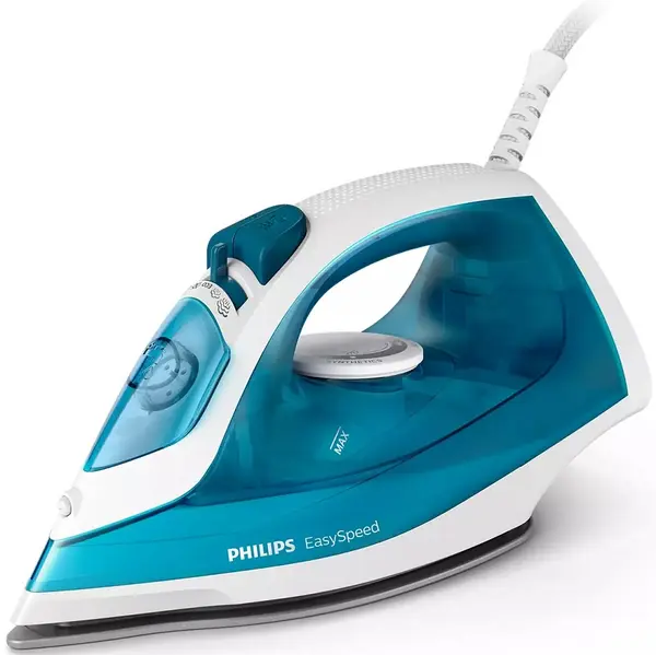 Fier de călcat Philips - EasySpeed GC1750/20, 2000W, 25 g/min, albastru/alb