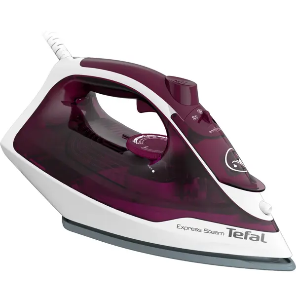 Fier de calcat Tefal Express Steam FV2835E0, 2400W, Jet de abur 160 g min, abur variabil 0-35 g min, 270 ml, violet