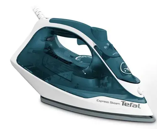Fier de calcat Tefal Express Steam FV2839, 2400 W, 185 g/min (Alb/Albastru)