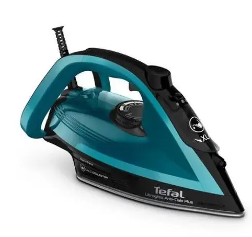 Fier de calcat Tefal Ultragliss Plus FV6832E0, 2800 W, 260 g/min (Negru/Albastru)