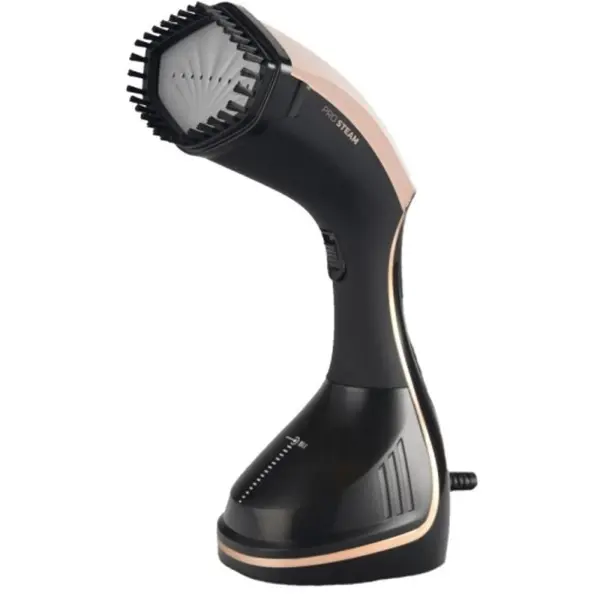 Fier de Calcat Vertical, Ecran LED Multi Functional, Aburi, Capacitate 230 ml, Putere 1500W, Debit 20 g/min, Negru