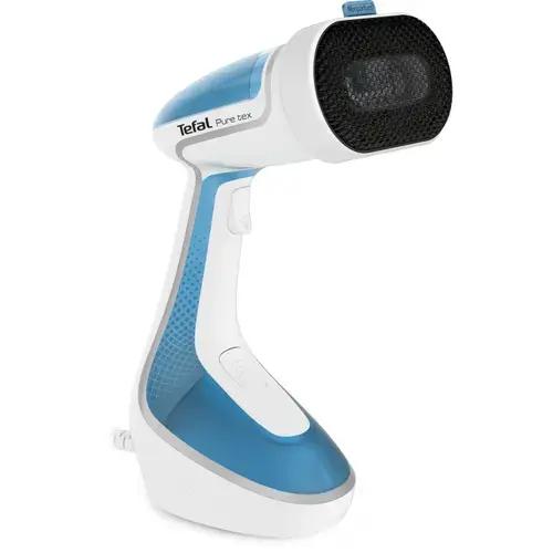 Fier de calcat vertical Tefal DT9530E1, 1700 W, Debit de abur 30 g/min, Rezervor 0.2 l (Alb/Albastru)
