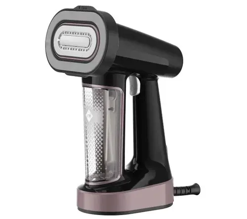 Fier de calcat vertical Tefal Pure Force DT8765E0, 0.18 L, 1800 W, Rezervor 180 ml, 35 g/min (Negru/Auriu)