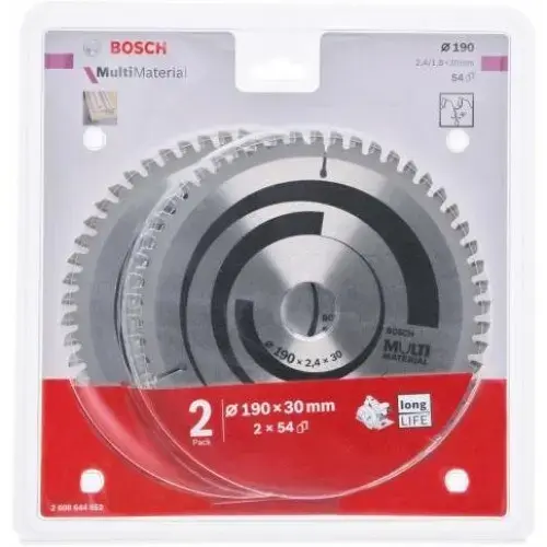 Fierastrau circular, Bosch, 190 x 2.4, 1.8 x 30 x 48, Gri/Rosu