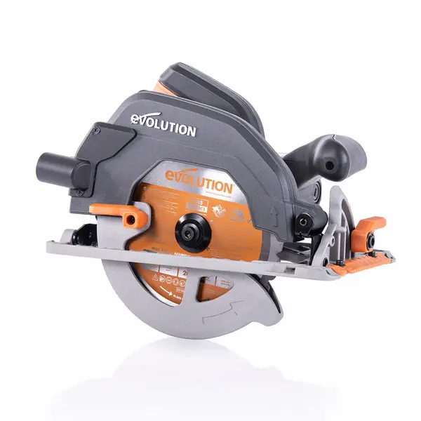 Fierastrau circular de mana, 1600 W, 3900 RPM, Evolution R185CCS cu disc multi-material 185 mm