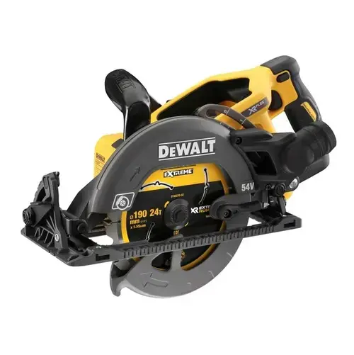 Fierastrau circular DeWALT DCS577N-XJ, 2500 W, 54 V, 5800 rpm, 65 mm, fara acumulator (Galben/Negru)