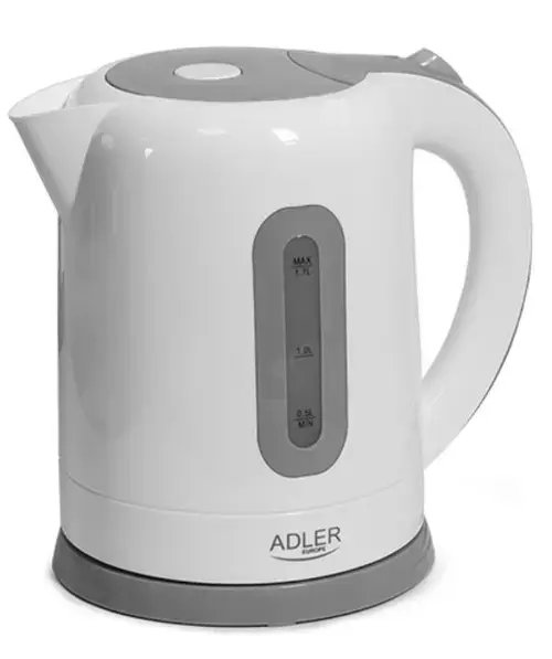 Fierbator apa Adler AD 1234, 2200 W, 1.7 L (Alb/Gri)