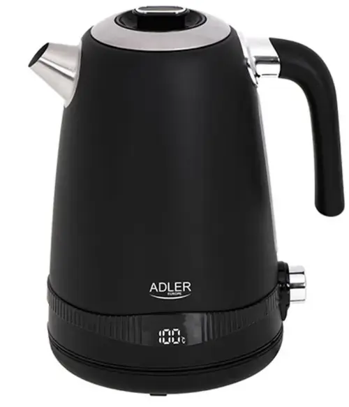 Fierbator apa Adler AD 1295b, 2200 W, 1.7 L (Negru)