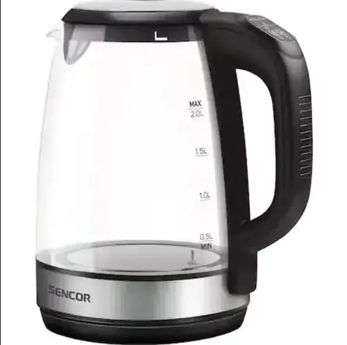 Fierbator apa Sencor SWK 2090BK, 2200 W, 2 L (Negru/Transparent)