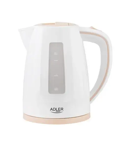 Fierbator de apa Adler AD 1264, 2200 W, 1.7 L (Alb/Crem)