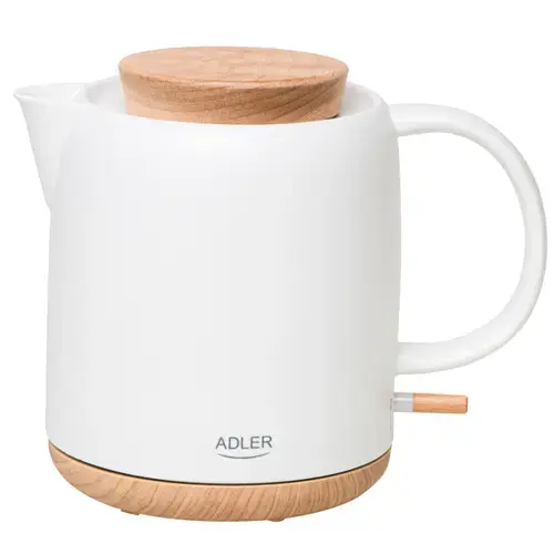Fierbator de apa Adler AD 1304, 1200 W, 1 l (Alb)