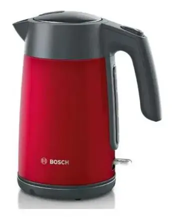 Fierbator de apa Bosch TWK7L464A, 1.7 L, 2400 W (Negru/Rosu)