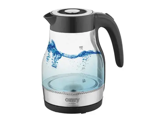Fierbator de apa Camry CR 1300, 2200 W, 1.7 L (Negru/Transparent)