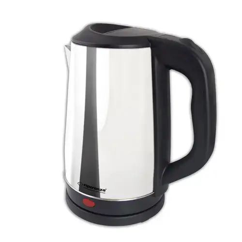 Fierbator de apa Esperanza EKK036X, 2,5 l, 2200 W (Inox/Negru)