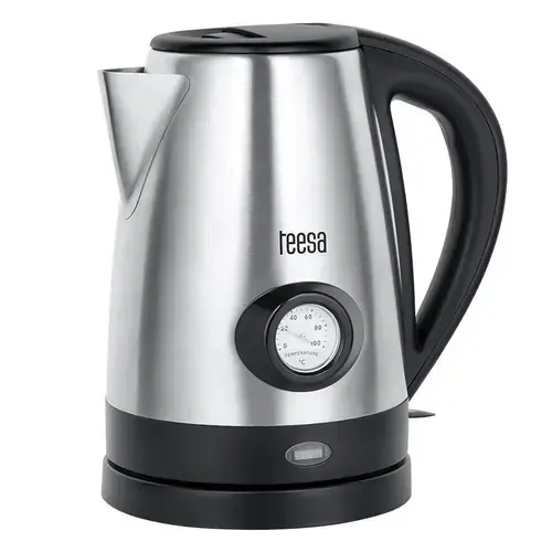 Fierbator de apa Teesa TSA1513, 2200 W, 1.7 l (Negru/Inox)