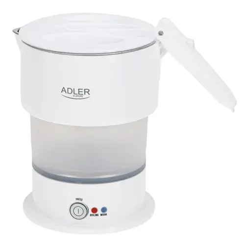 Fierbator de calatorie Adler AD 1377w, 0.6 l, 600 W (Alb)