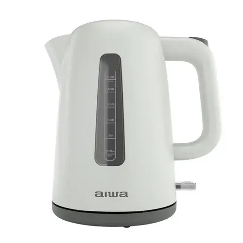 Fierbator electric Aiwa AKT-2000, 2200W, 1.7 litri, baza rotativa 360º, Oprire Automata Strix (Alb)