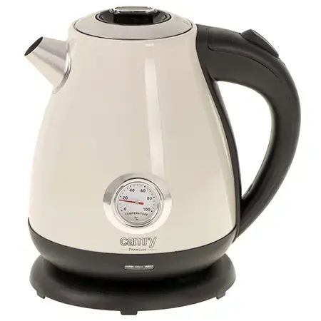 Fierbator electric CAMRY CR1344C, 1.7 L, 2200W, otel inoxidabil (Crem)