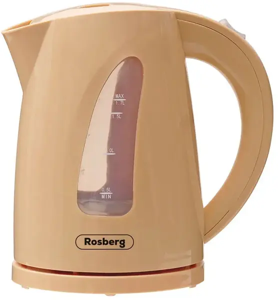 Fierbător electric Rosberg - R51230B, 2200W, 1.7 l, bej