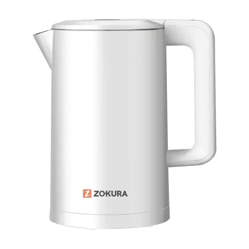 Fierbator electric Zokura Z1238, 1.7 L, 2200 W, 5 Trepte de temperatura (Alb)