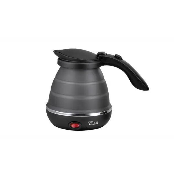 Fierbator pliabil Zilan ZLN1986 pentru voiaj, Putere 750W, Capacitate 0.5L, Protectie la supraincalzire, Baza din inox si carcasa din silicon durabil