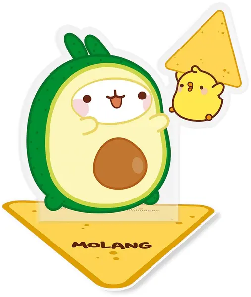 Figură acrilică ABYstyle Animation: Molang - Avocado Molang