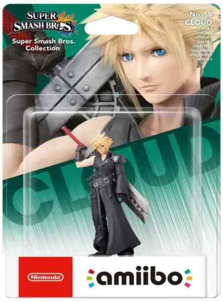 Figurina Amiibo Cloud Player 2 Super Smash Bros No. 58