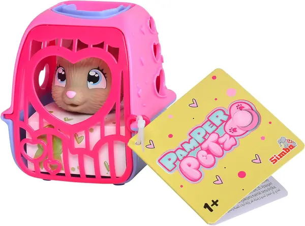 Figurina - Animalut cu cusca de transport, mai multe modele | Simba