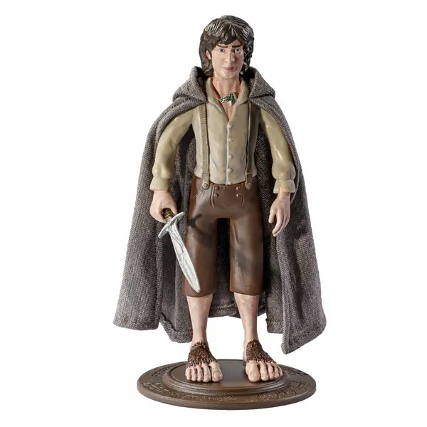 Figurina articulata Frodo DEPOX , Ring Bearer, editie de colectie, 18 cm, stativ inclus