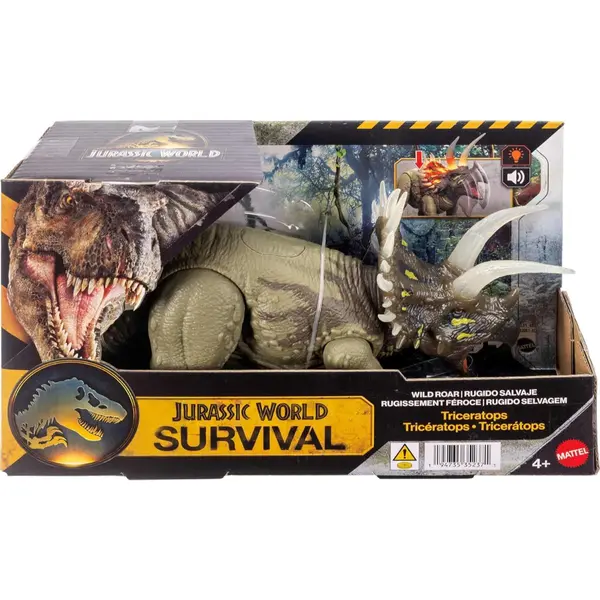 Figurina articulata, Jurassic World Survival, Wild Roar, Triceratops JKL81