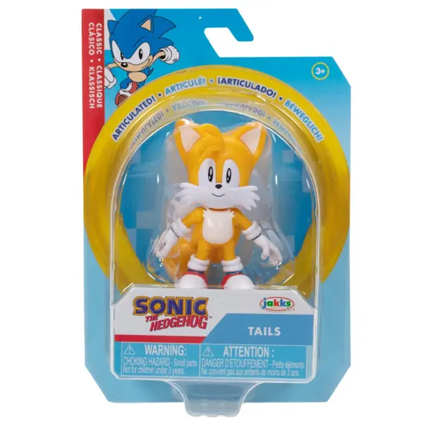 Figurina articulata, Sonic the Hedgehog, W19, Tails, 6 cm