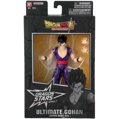 Figurina Bandai Dragon Ball - Dragon Stars, Ultimate Gohan Super Hero, 16.5 cm