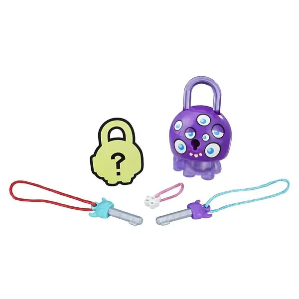 Figurina breloc Lock Stars - Monstru mov cu ochi (E3205)