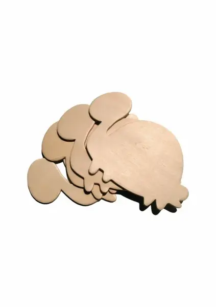 Figurina broasca testoasa din lemn pentru activitati crafts,4 bucati set
