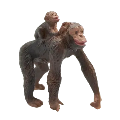 Figurina - Cimpanzeu cu pui | Safari