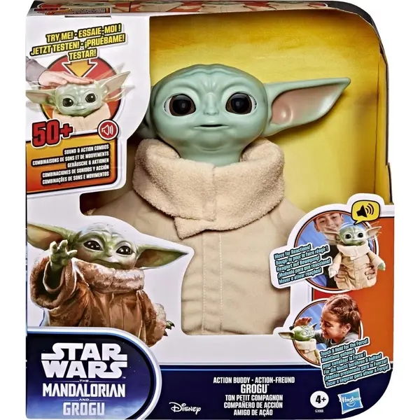 Figurina cu sunete, Star Wars, The Mandalorian and Action Buddy Grogu, G3088