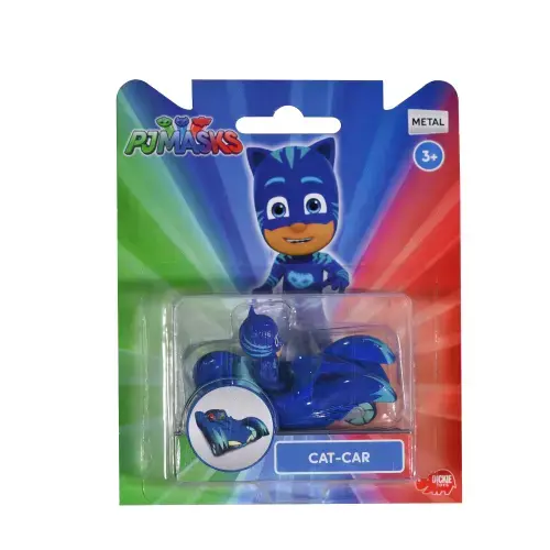 Figurina cu vehicul Eroi in pijama Cat-Car, 7 cm