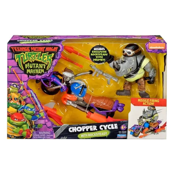 Figurina cu vehicul, Testoasele Ninja, Rocksteady