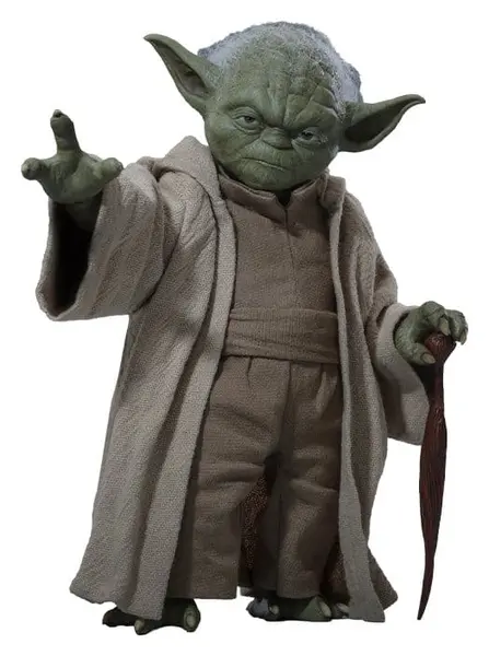 Figurină de acțiune Hot Toys Movies: Star Wars: Revenge of the Sith - Yoda (Movie Masterpiece), 14 cm
