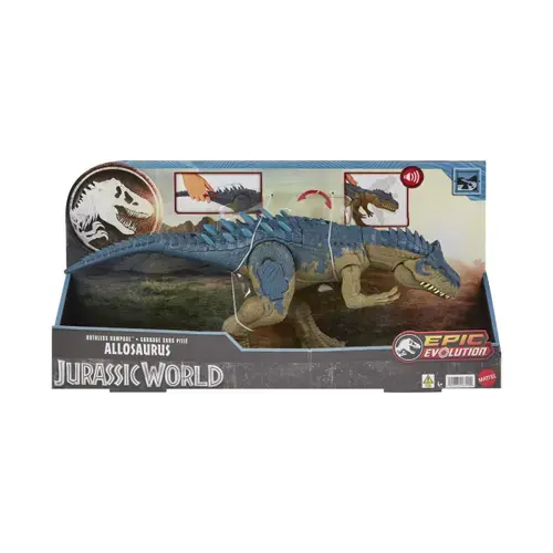 Figurina dinozaur Jurassic World - Allosaurus (Verde/Albastru)