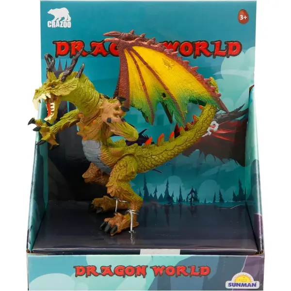 Figurina dragon, Crazoo, verde