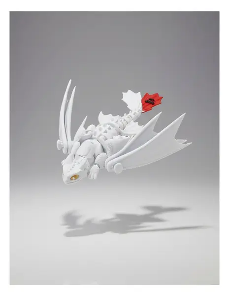 Figurina flexibila, Dragon, Model Toothless Alb