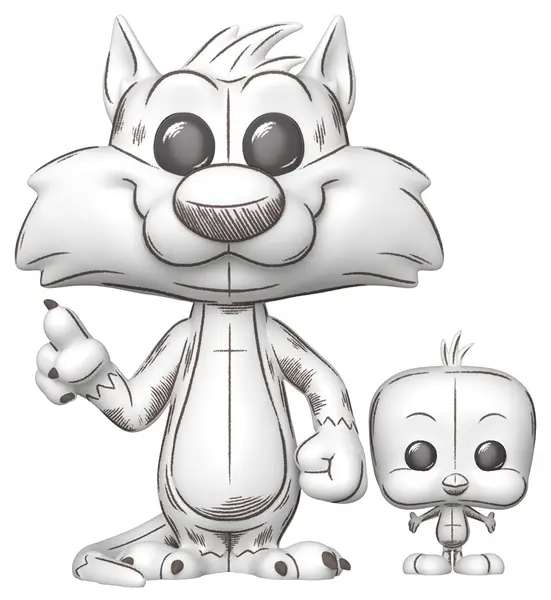 Figurină Funko POP! Animation: Looney Tunes - Sylvester & Tweety #2013