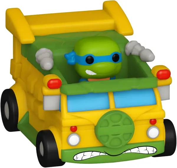 Figurina - Funko Pop! Bitty - Leonardo with Turtles Van | Funko