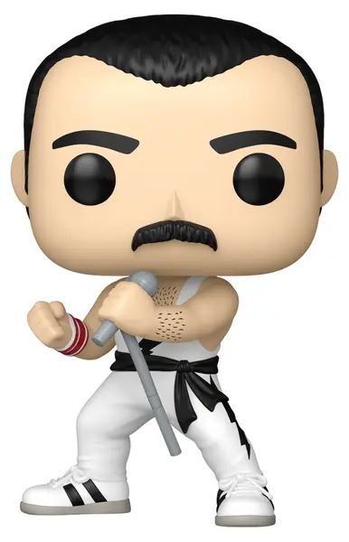 Figurină Funko POP! Rocks: Queen - Freddie Mercury (White Singlet) #496