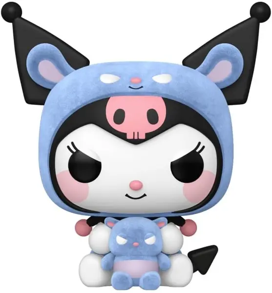 Figurină Funko POP! Sanrio: Kuromi - Kuromi as Baku (Flocked) #111