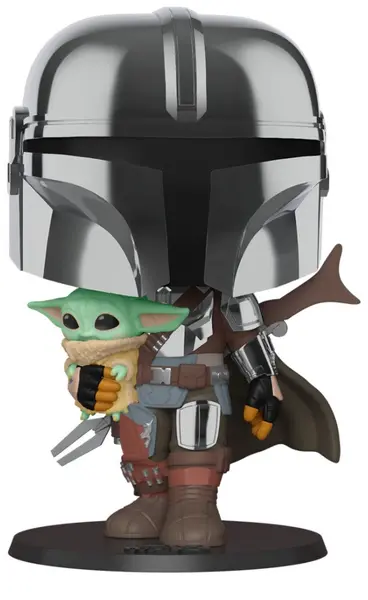 Figurina Funko POP! Star Wars: Mandalorian - Mandalorian carrying child
