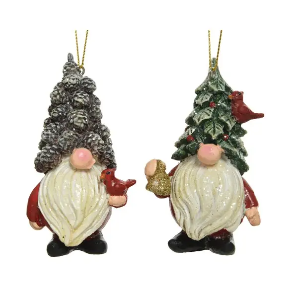 Figurina - Gnome - Pinecone Hat and Holly Berry Hat - mai multe modele | Kaemingk