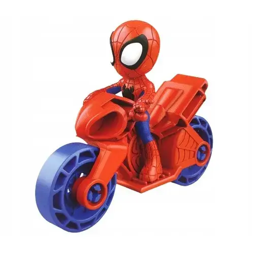 Figurina Hasbro Spidey and His Amazing Friends, 6.5cm, set cu vehicul